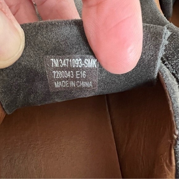 Frye Gemma Kiltie Smoke Gray Suede Oxford Wingtip Loafer Fashion Sneaker - Picture 7 of 11